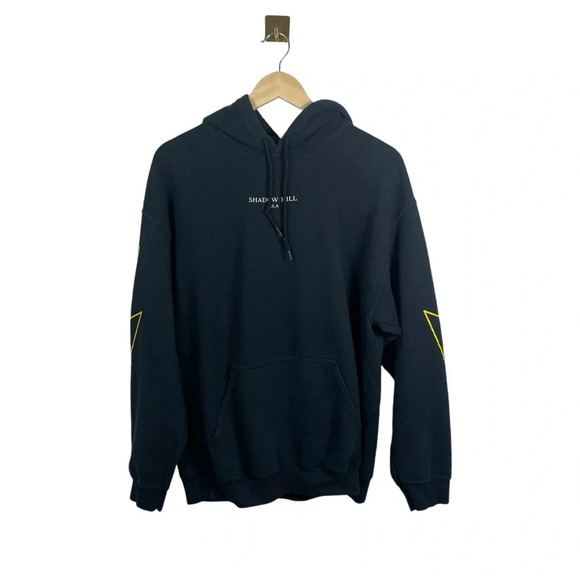 Shadow Hill USA Unisex Lightning Bolt Hoodie in Black Size M - Picture 3 of 10